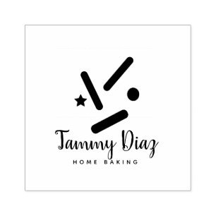 Baker Sprinkles Confetti Bäckerei Baker Logo Gummistempel