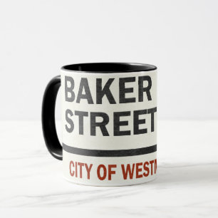 Baker Street Schild Tasse