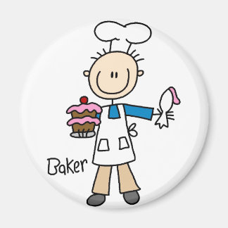 Baker Strichmännchen Magnet