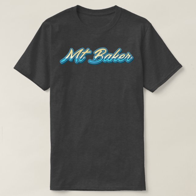 Baker Typografie 1 T-Shirt (Design vorne)