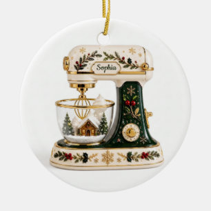 Baker Weihnachtsstandmixer-Ornament mit individuel Keramik Ornament