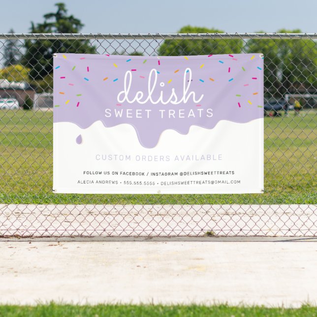 Baker Zuckerguss Tropfen farbenfrohe Sprinklen Lil Banner (InSitu)