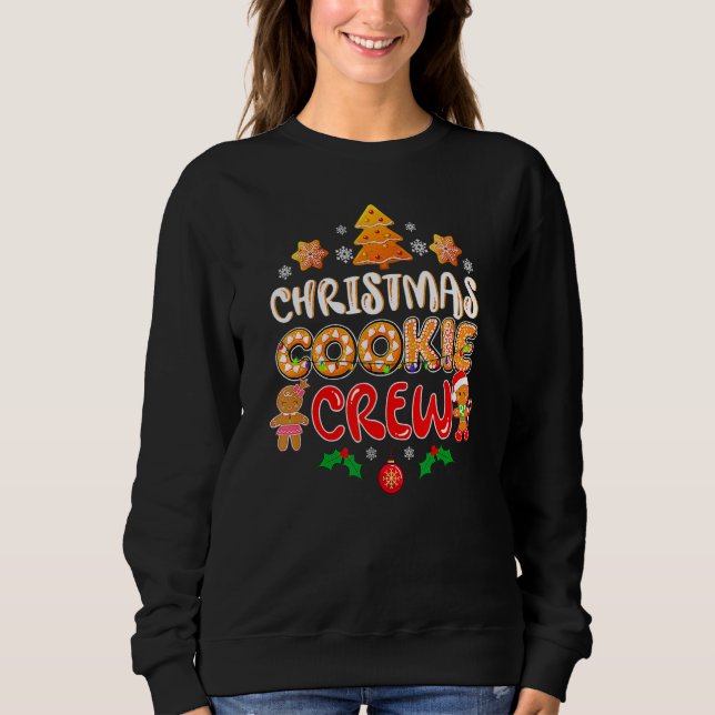Bakers Christmas Cookie Crew Family Baking Team Ho Sweatshirt (Vorderseite)