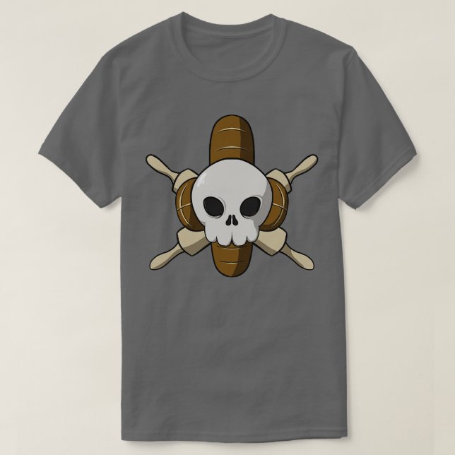 Bakers Crew Jolly Piratenflagge keine Beschriftung T-Shirt (Design vorne)
