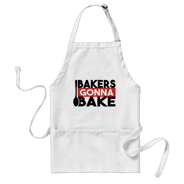 Bakers Gonna Bake Fun Koch Geschenk Schürze (Vorne)