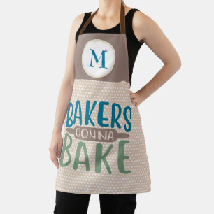 Bakers Gonna Bake Monogram Geschenk Schürze