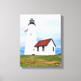 Bakers Island Lighthouse MA Wrapped Canvas Leinwanddruck