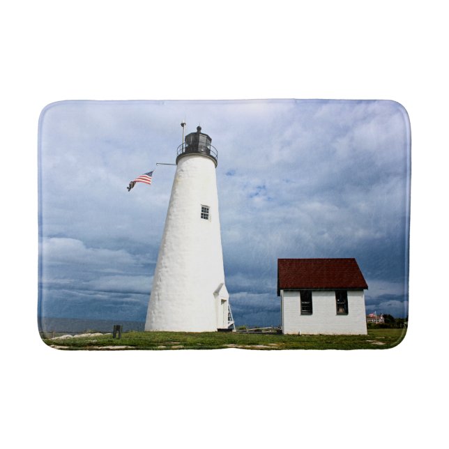 Bakers Island Lighthouse, Massachusetts Badematte (Vorderseite)