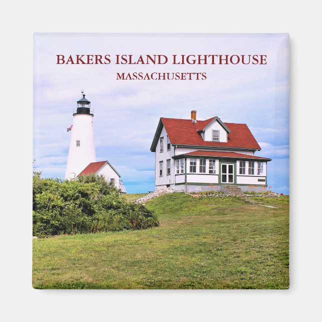 Bakers Island Lighthouse, Massachusetts Magnet (Vorne)