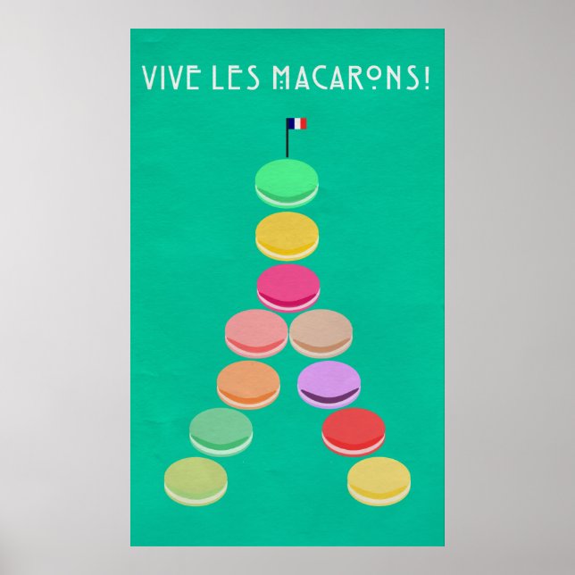 Baker's Joy Collection: Macaron Eiffelturm Poster (Vorne)