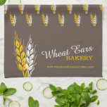 Bakers Weizenbraun-gelbe Grafik-Business-Werbung Geschirrtuch<br><div class="desc">Einfache moderne Klinge, Stiel, Samenleiter von Weizenohren grafische Bäckerei / Bäcker Geschäft oder Werbe-Küchentücher. Ideal für Bäckereien, Bäckereien und andere professionelle Küchen- und Backfachleute, die ihr Geschäft vermarkten und Geschenke schenken oder für Unternehmen für eine berufliche Touch verwenden möchten. Personalisieren Sie Ihre Daten mit Ihrem Firmennamen, Ihren Geschäftsdienstleistungen, Ihrer Website...</div>