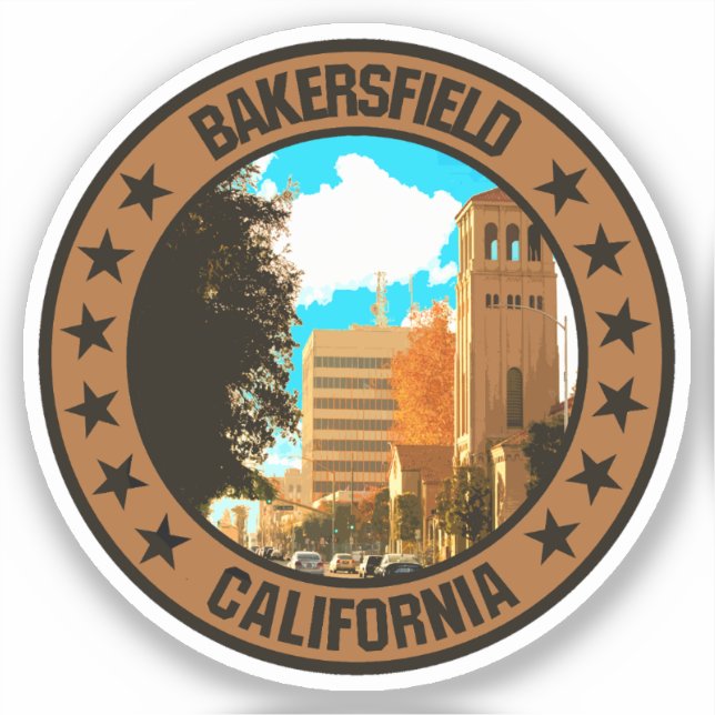 Bakersfield Aufkleber (Vorderseite)