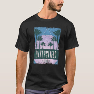 Bakersfield California CA Vintag Vaporwave Retro T-Shirt