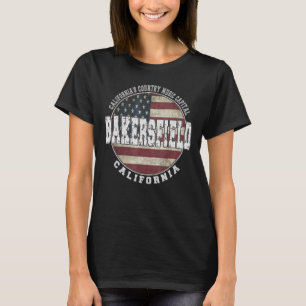 Bakersfield California Vintage amerikanische Flagg T-Shirt