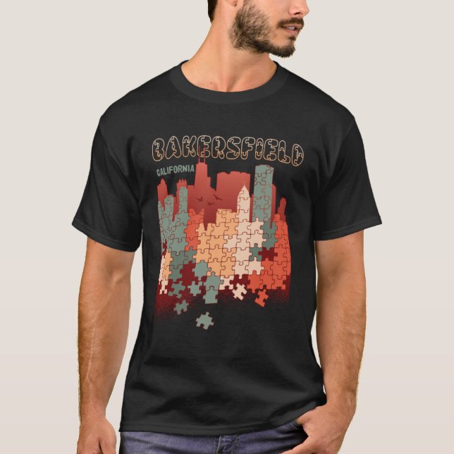 Bakersfield In California Travel Souvenir T-Shirt (Vorderseite)
