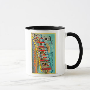 Bakersfield, Kalifornien - große Buchstabe-Szenen Tasse