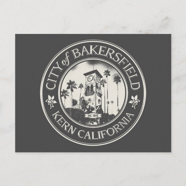 BAKERSFIELD KALIFORNIEN POSTKARTE (Vorderseite)