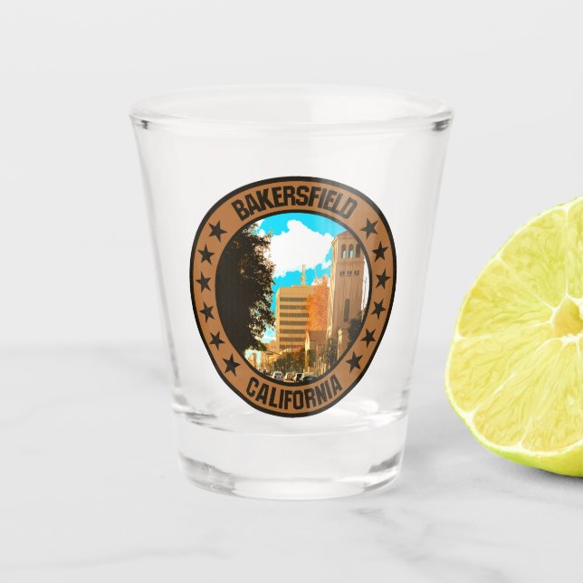 Bakersfield Schnapsglas (Vorderseite)