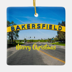 Bakersfield Weihnachtsdekoration Keramikornament