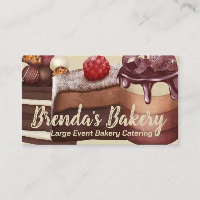 Bakery Business Card Visitenkarte (Vorderseite)