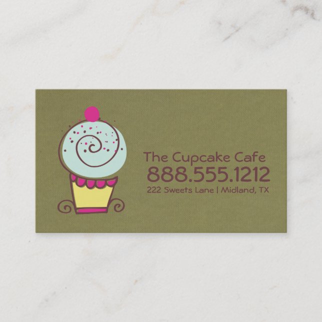 Bakery Business Cards Visitenkarte (Vorderseite)