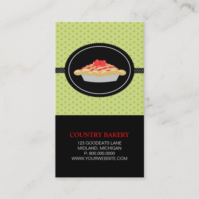 Bakery Business Cards Visitenkarte (Vorderseite)