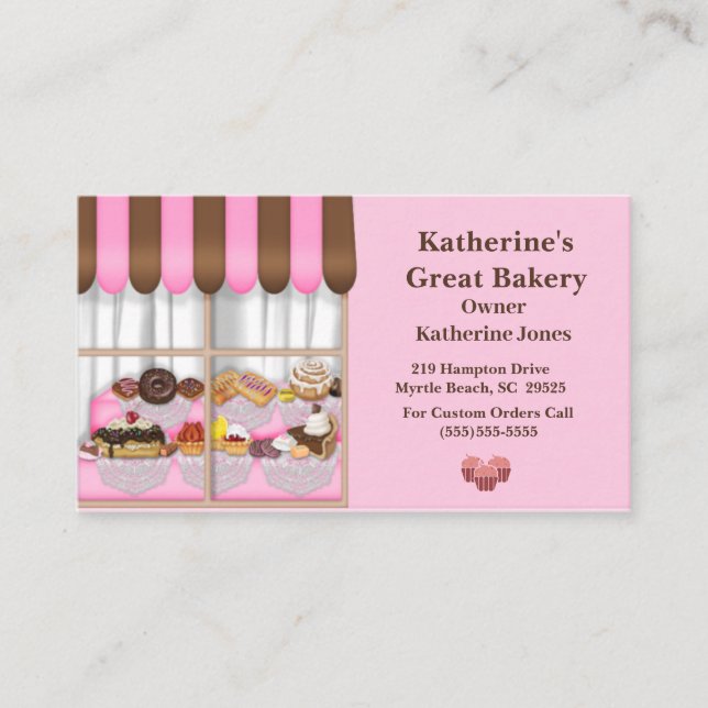 Bakery Business Cards Visitenkarte (Vorderseite)