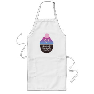 Bakery Business Cupcake Gradient Logo Lange Schürze