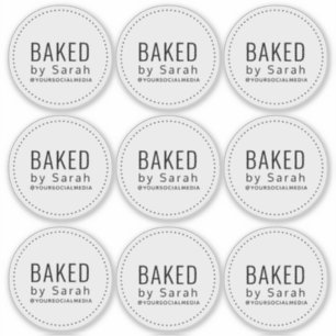 Bakery Business Packing Vinyl Stickers Aufkleber