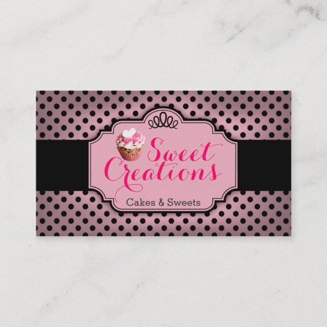 Bakery/Cakes/Sweets Creations Visitenkarte (Vorderseite)