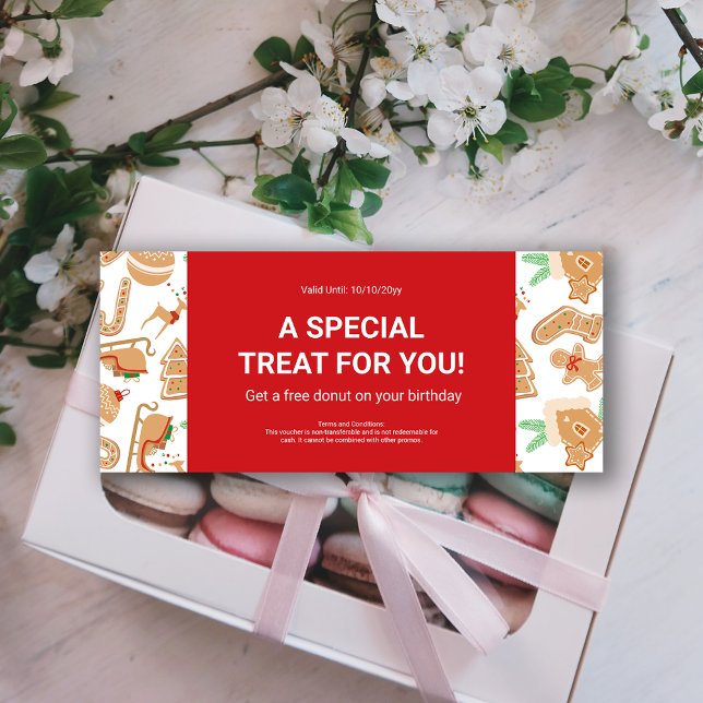 Bakery Holiday Offer Business Logo Geschenkgutsche (Bakery Holiday Offer Business Logo Gift Voucher)