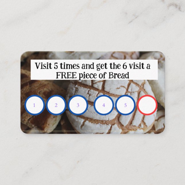 BAKERY - KUNDENKARTE VISITENKARTE (Vorderseite)