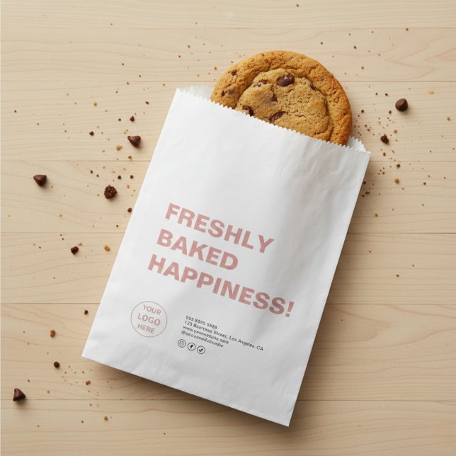 Bakery Modern Custom Logo Paper Bag Geschenktütchen (Bakery Modern Custom Logo Paper Bag)