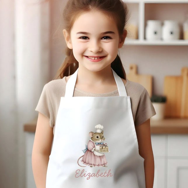 Bakery Mouse Cute Personalized Kinderschürze (Von Creator hochgeladen)