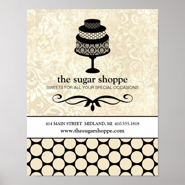 Bakery oder Cake Designer Business Poster (11x 14) (Vorne)