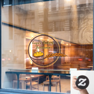 Bakery Shop Brot Körner vorn anpassen Fensteraufkleber