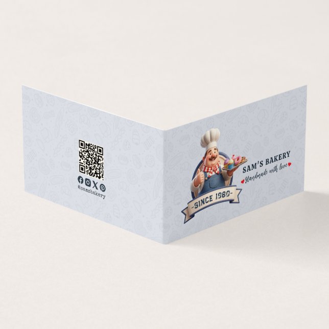 Bakery Store Pastry Chef Dessert Cake Baker Detail Visitenkarten (Vorderseite)