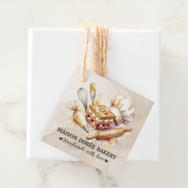 Bakery Store Pastry Chef Dessert Sweets Cake Baker Geschenkanhänger (Beispiel)