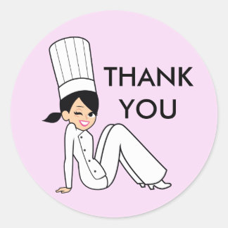 Bakery Style Koch Cook Danke Labels Runder Aufkleber