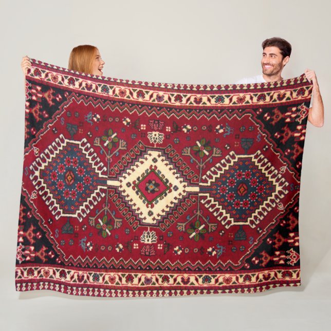 Bakhshaisch Aserbaidschan Nordwestpersischer Teppi Fleecedecke (Beispiel)