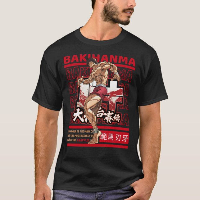 Baki Hanma der grundlegende T - Shirt des Grappler (Vorderseite)