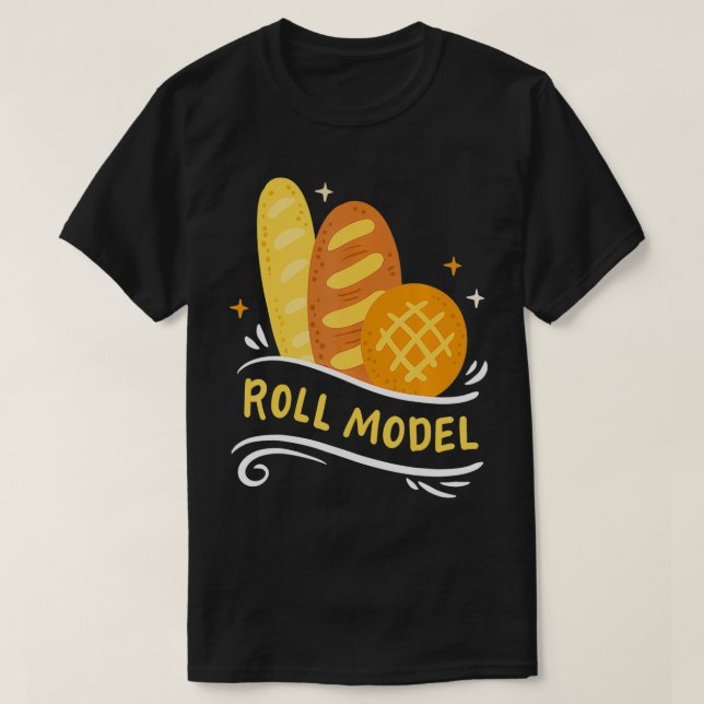 Baking Baker Bread Roll  T-Shirt (Design vorne)