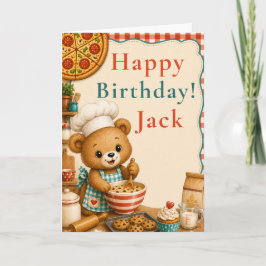 Baking Bear Alles Gute zum Geburtstag Karte