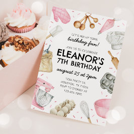 Baking Birthday Einladung Cupcake einladen