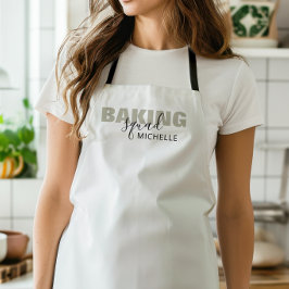 Baking-Crew Einfache Text-Matching-Gruppenname Schürze