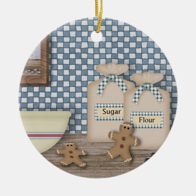Baking Gingerbread Männer Ornament (Vorne)