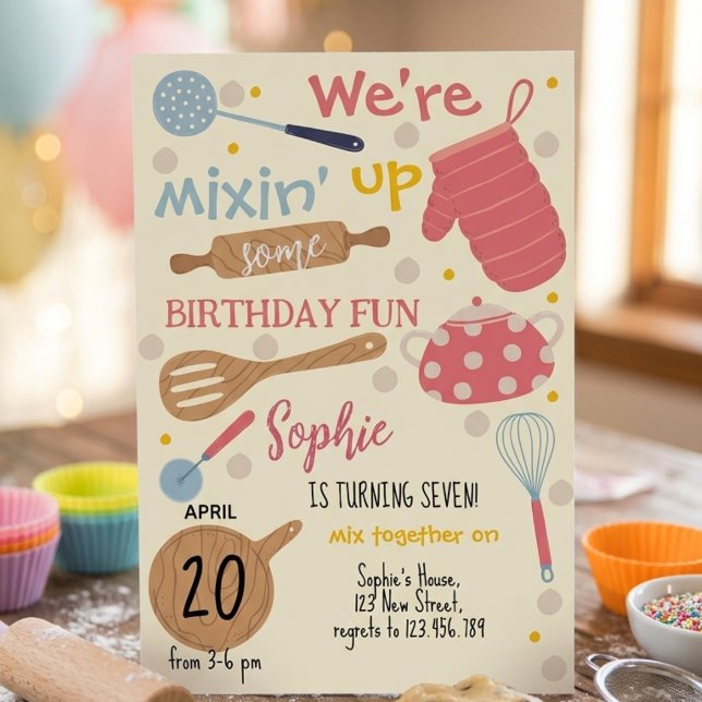 Baking party Birthday Invitation Einladung (Von Creator hochgeladen)