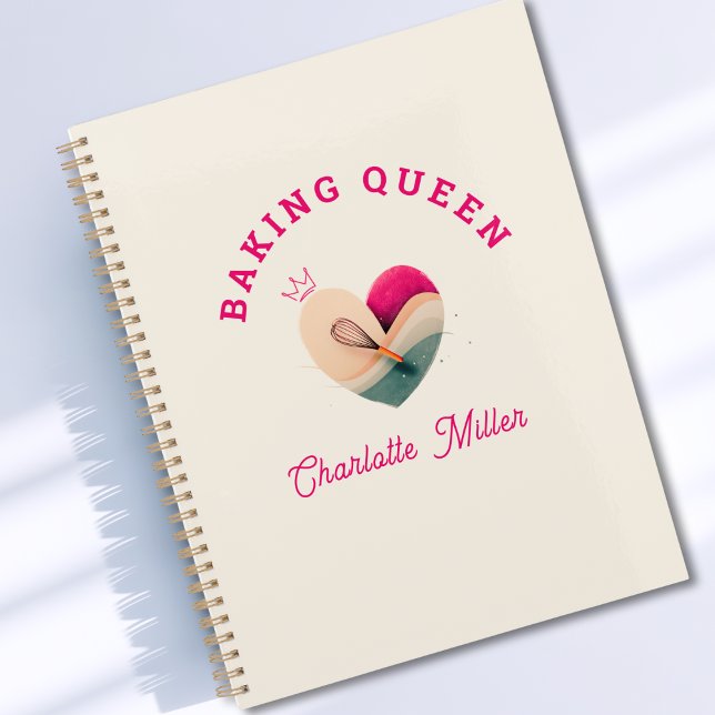 Baking Queen - Herz - Benutzerdefiniert Planer (Baking Queen or King- Rainbow- Custom Planner)