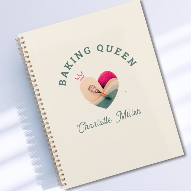 Baking Queen - Herz - Benutzerdefiniert Planer (Baking Queen or King- Rainbow- Custom Planner)
