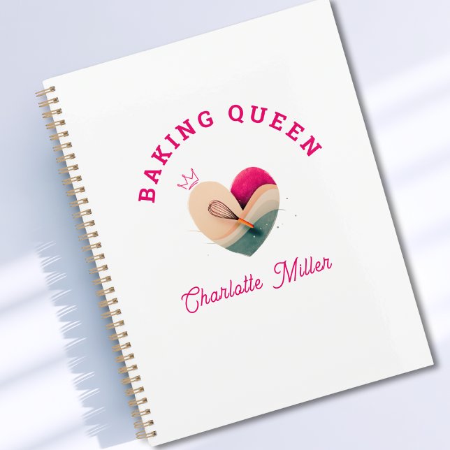 Baking Queen - Herz - Benutzerdefiniert Planer (Baking Queen or King- Rainbow- Custom Planner)